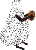 ヒツジの体のイラスト